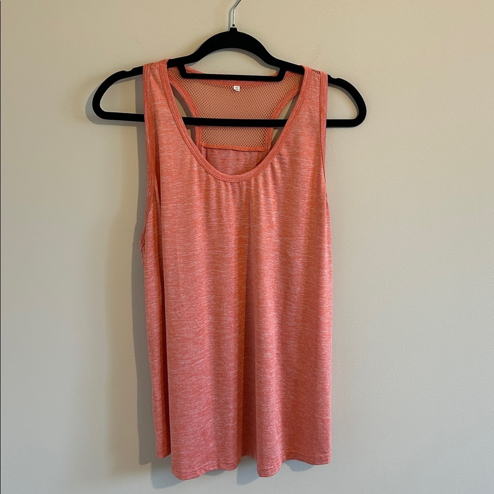 Plus - Work Out Tank Coral Top - 2X